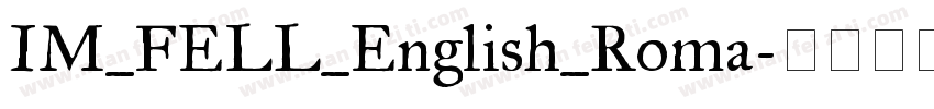IM_FELL_English_Roma字体转换