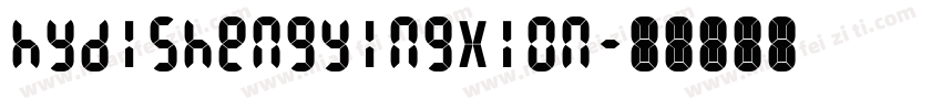 hydishengyingxion字体转换