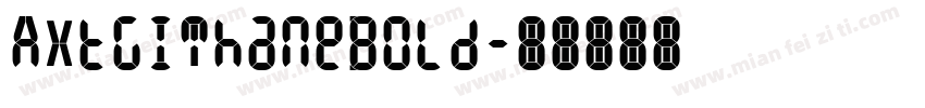 AXtGIThaneBold字体转换