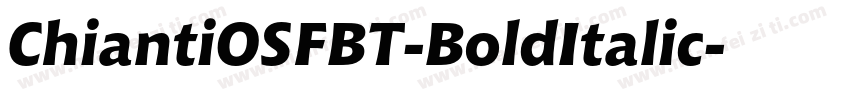 ChiantiOSFBT-BoldItalic字体转换