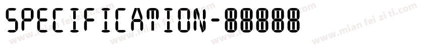 SPECIFICATION字体转换
