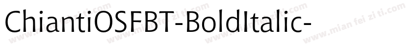 ChiantiOSFBT-BoldItalic字体转换