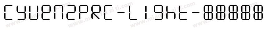 CYuen2PRC-Light字体转换