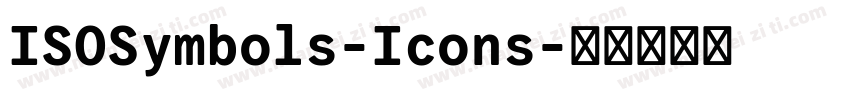 ISOSymbols-Icons字体转换