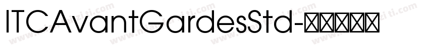 ITCAvantGardesStd字体转换