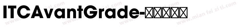 ITCAvantGrade字体转换