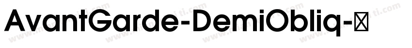 AvantGarde-DemiObliq字体转换