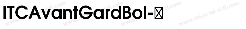 ITCAvantGardBol字体转换