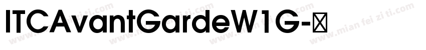 ITCAvantGardeW1G字体转换