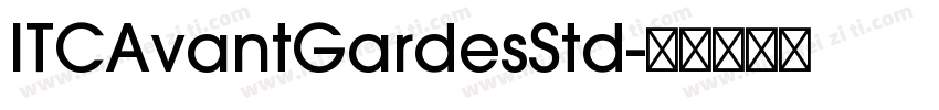 ITCAvantGardesStd字体转换