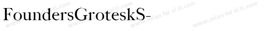 FoundersGroteskS字体转换