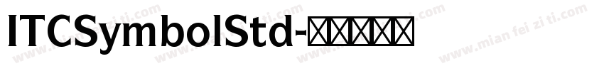 ITCSymbolStd字体转换