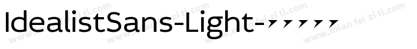 IdealistSans-Light字体转换