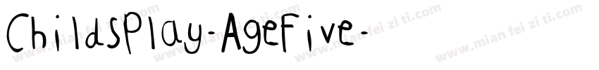 ChildsPlay-AgeFive字体转换