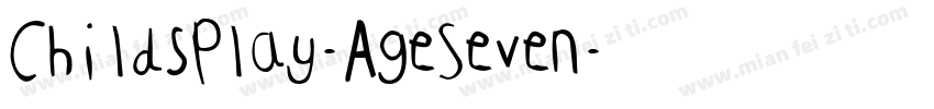 ChildsPlay-AgeSeven字体转换