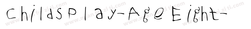 ChildsPlay-AgeEight字体转换