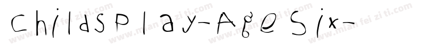 ChildsPlay-AgeSix字体转换