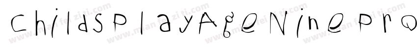 ChildsPlayAgeNinePro字体转换