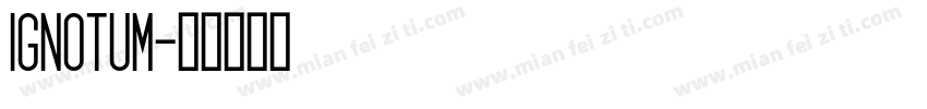 ignotum字体转换