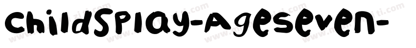 ChildsPlay-AgeSeven字体转换