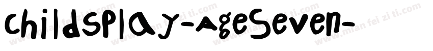 ChildsPlay-AgeSeven字体转换