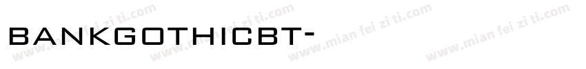 bankgothicbt字体转换