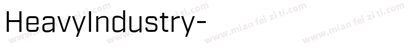 HeavyIndustry字体转换