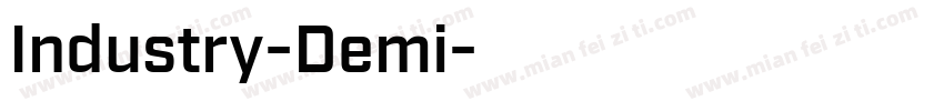 Industry-Demi字体转换
