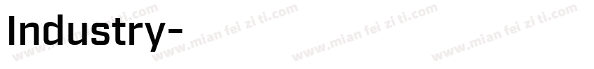 Industry字体转换