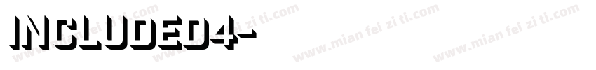 included4字体转换