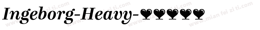 Ingeborg-Heavy字体转换