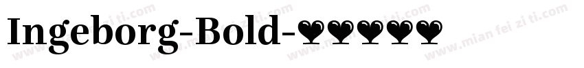Ingeborg-Bold字体转换