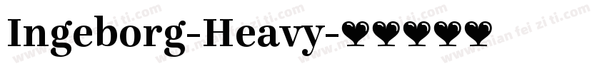 Ingeborg-Heavy字体转换