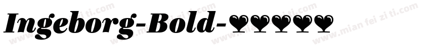 Ingeborg-Bold字体转换