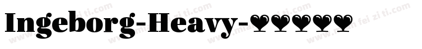 Ingeborg-Heavy字体转换