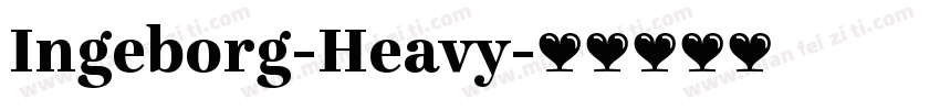 Ingeborg-Heavy字体转换