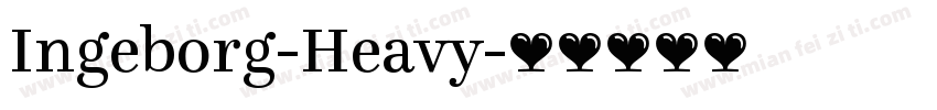 Ingeborg-Heavy字体转换