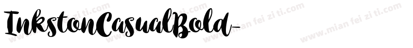 InkstonCasualBold字体转换