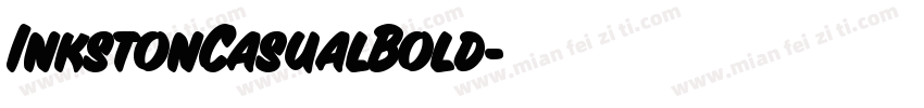 InkstonCasualBold字体转换