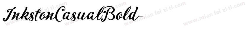 InkstonCasualBold字体转换