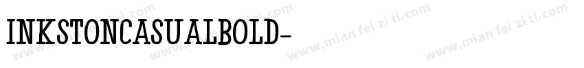 InkstonCasualBold字体转换