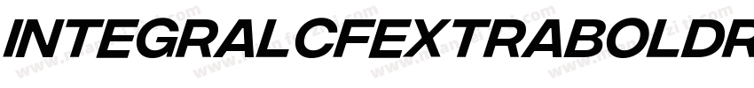 IntegralCFExtraBoldR字体转换