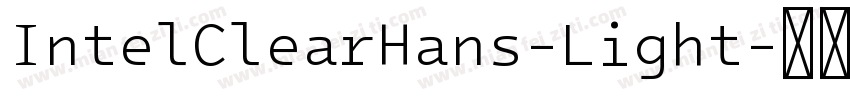 IntelClearHans-Light字体转换
