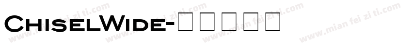 ChiselWide字体转换