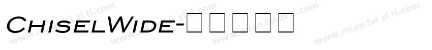 ChiselWide字体转换