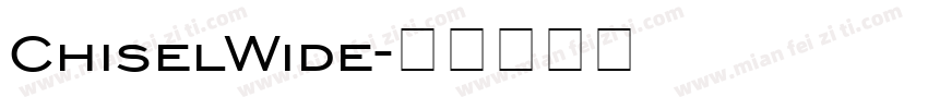 ChiselWide字体转换