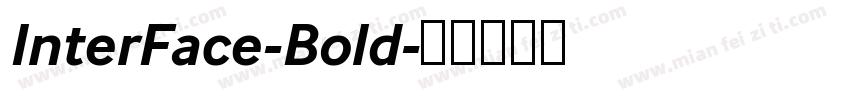 InterFace-Bold字体转换