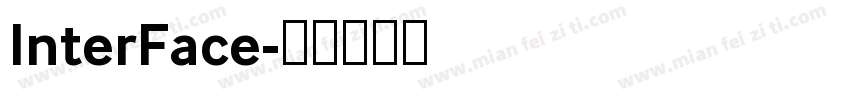 InterFace字体转换