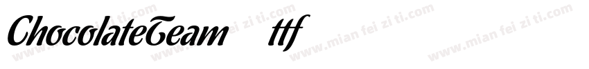ChocolateTeam.ttf字体转换