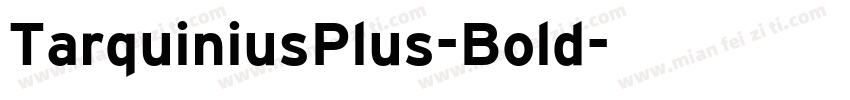TarquiniusPlus-Bold字体转换